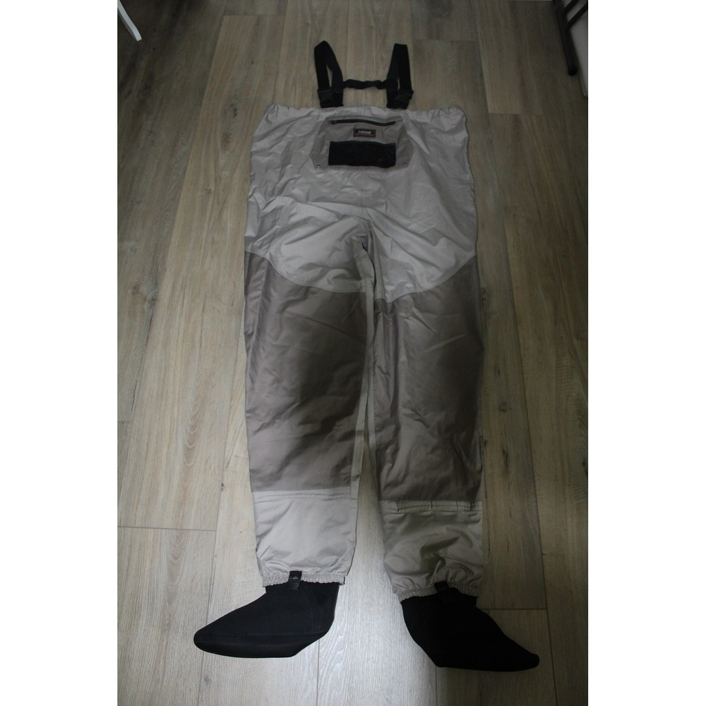 Caddis Mens Quality Breathable Stockingfoot Fishing‎ Waders Tan Taupe Size LS